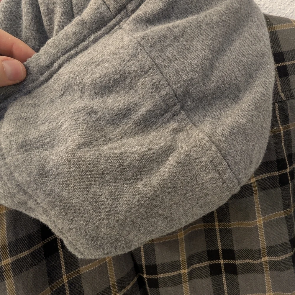 Craftsman Men's Gray and Tan Plaid Shirt Jacket